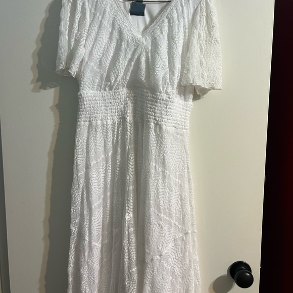 Rabbit Rabbit Rabbit Designs, size 10, white crochet dress. Very good condition. - Picture 3 of 9